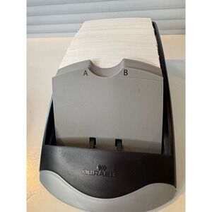 NEW Durable Rolodex Desktop Card File Organizer Address Index